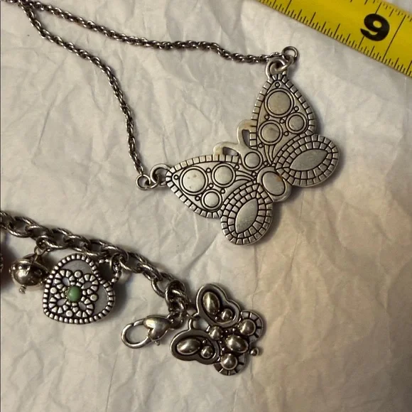 Brighton Silver Necklace, Bracelet & Earrings Set 290 - Picture 10 of 10